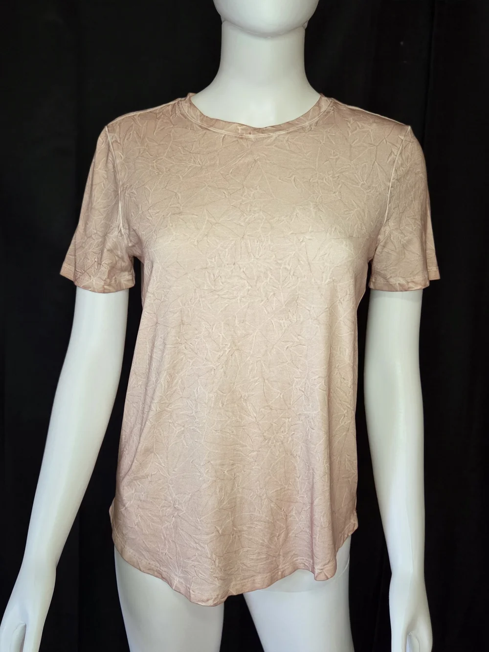 Lululemon Love Crewneck Curved Hem Heathered Pink Short Sleeve Tee Shirt
